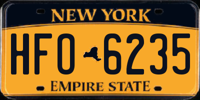 NY license plate HFO6235