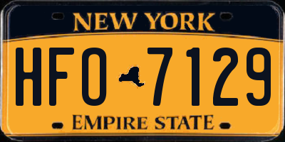 NY license plate HFO7129