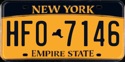NY license plate HFO7146