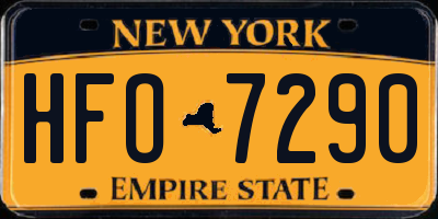 NY license plate HFO7290
