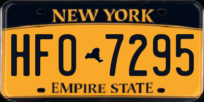 NY license plate HFO7295