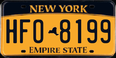 NY license plate HFO8199