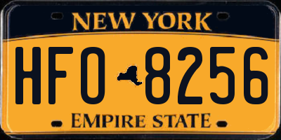 NY license plate HFO8256