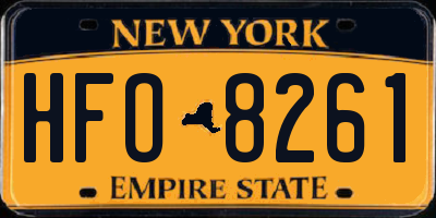 NY license plate HFO8261