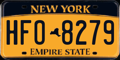 NY license plate HFO8279