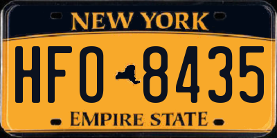 NY license plate HFO8435