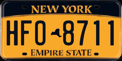 NY license plate HFO8711