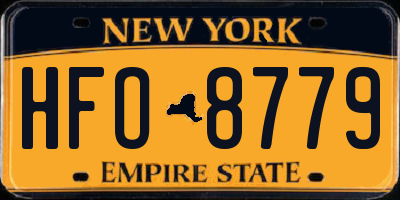 NY license plate HFO8779