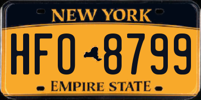 NY license plate HFO8799
