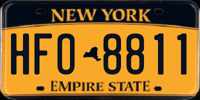 NY license plate HFO8811