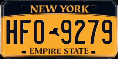 NY license plate HFO9279