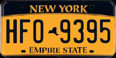 NY license plate HFO9395