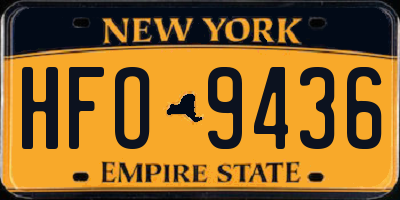 NY license plate HFO9436