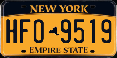 NY license plate HFO9519