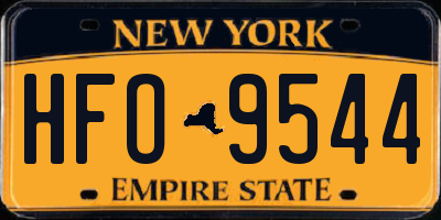 NY license plate HFO9544