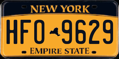 NY license plate HFO9629