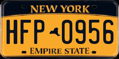 NY license plate HFP0956