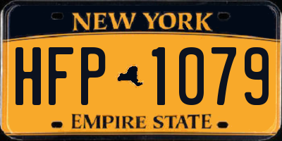 NY license plate HFP1079