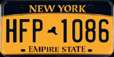 NY license plate HFP1086