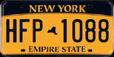 NY license plate HFP1088