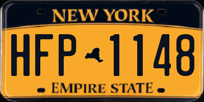NY license plate HFP1148