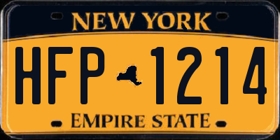 NY license plate HFP1214