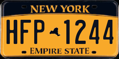 NY license plate HFP1244