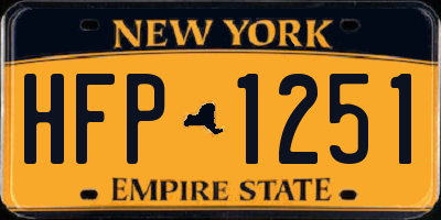 NY license plate HFP1251