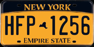 NY license plate HFP1256
