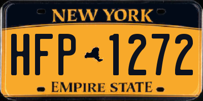 NY license plate HFP1272