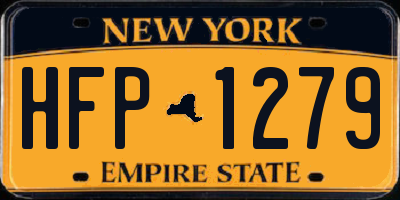 NY license plate HFP1279