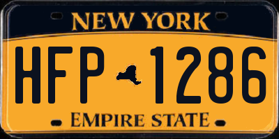 NY license plate HFP1286