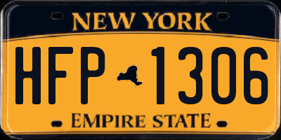 NY license plate HFP1306