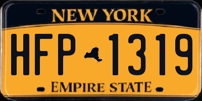 NY license plate HFP1319