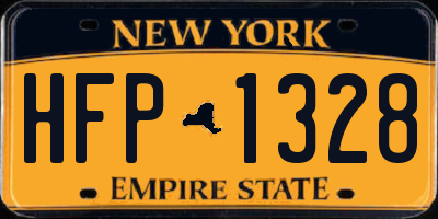 NY license plate HFP1328