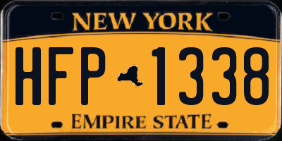NY license plate HFP1338