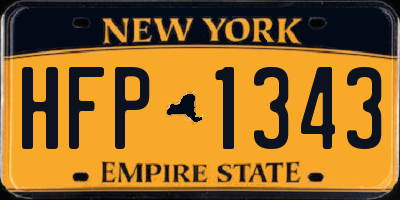 NY license plate HFP1343