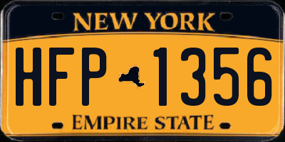 NY license plate HFP1356