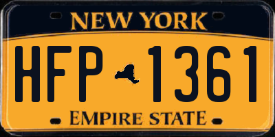 NY license plate HFP1361