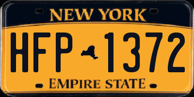 NY license plate HFP1372