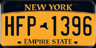 NY license plate HFP1396