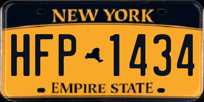 NY license plate HFP1434