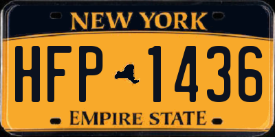 NY license plate HFP1436