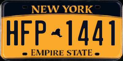 NY license plate HFP1441
