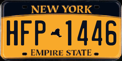 NY license plate HFP1446