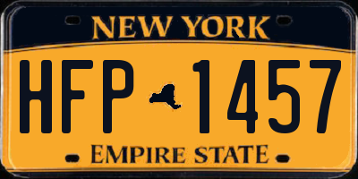 NY license plate HFP1457
