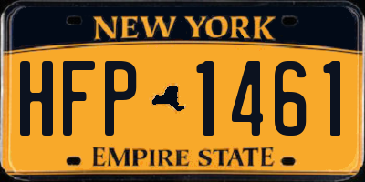 NY license plate HFP1461