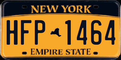 NY license plate HFP1464