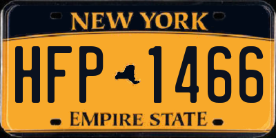 NY license plate HFP1466