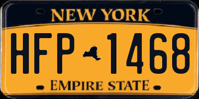 NY license plate HFP1468
